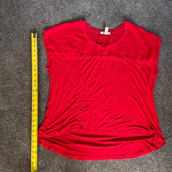 Ambiance Apparel Red Soft Rayon Polyester top size 3X - Picture 4 of 5